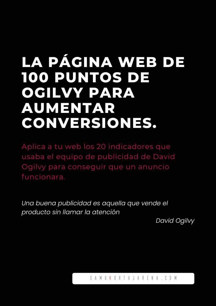 portada de la pagina web de 100 puntos de ogilvy